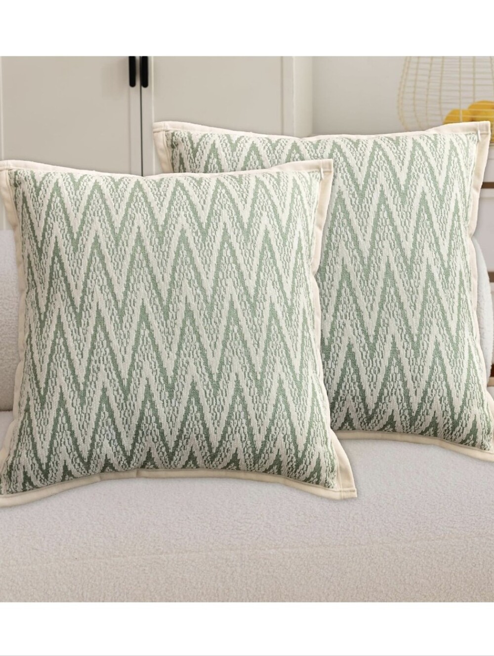 Home Brilliant Throw Pillow Cover Set of 2 Pillow Covers 18 x 18 Pillowcase